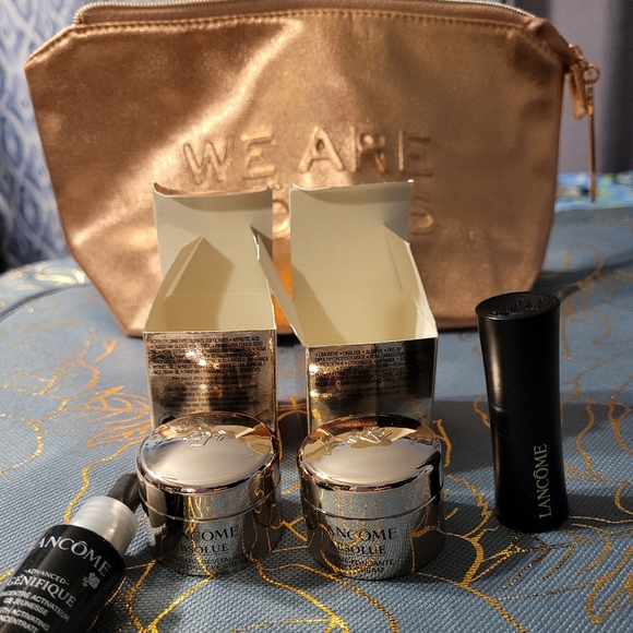 Lancome lipstick l'absolu Rouge cream n eye/face absolue cream set NWT - Picture 3 of 16